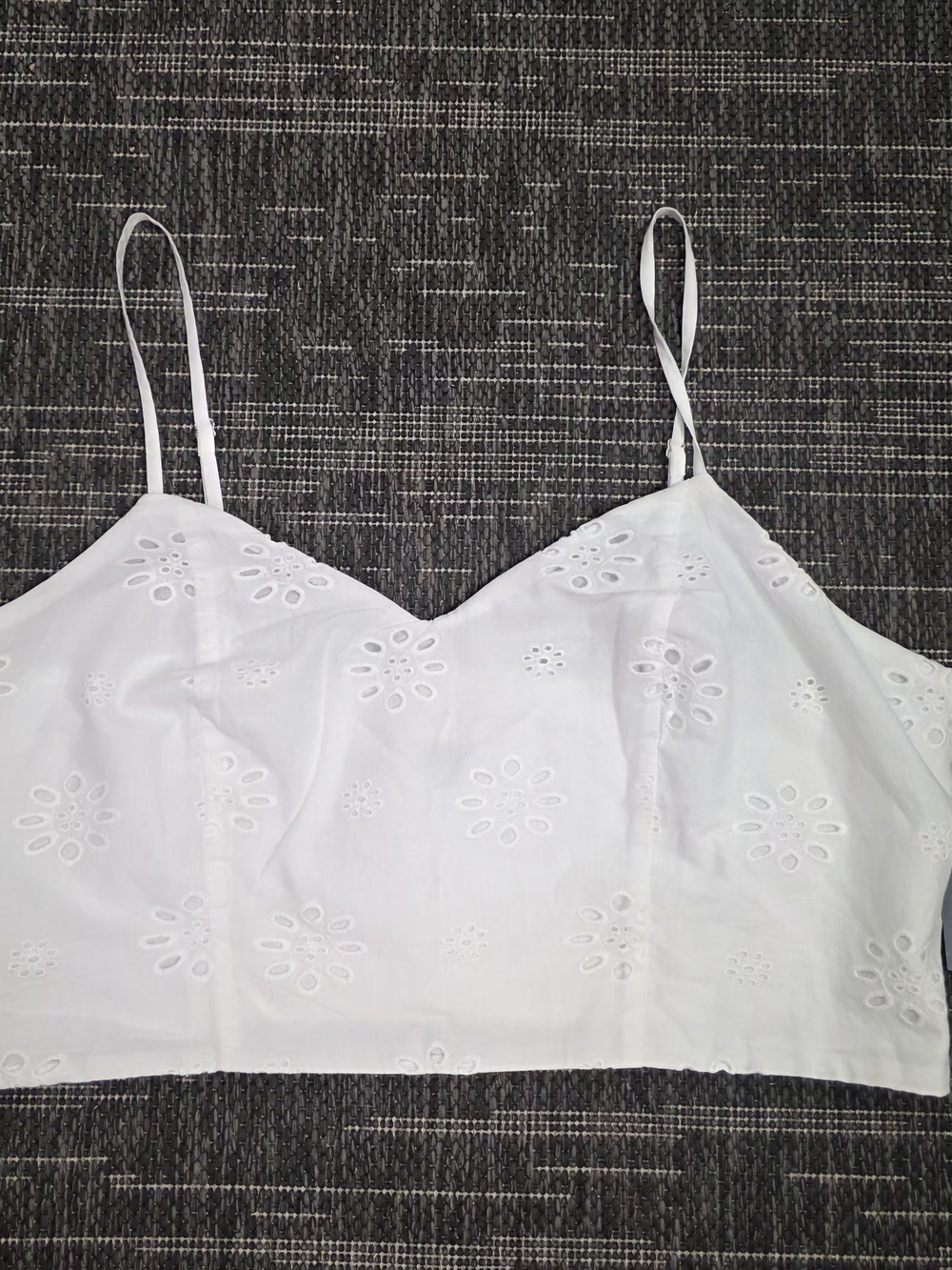 Target White Eyelet Spaghetti Strap Camisole